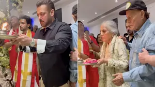Salman Khan performs Ganesh aarti with family before resuming Battle of Galwan shoot in Ladakh