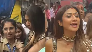 Shilpa Shetty faces backlash for refusing selfie with female cop at Lalbaugcha Raja
