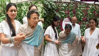 Nysa Devgan loses cool as paps hound Kajol and Tanuja during Mumbai outing