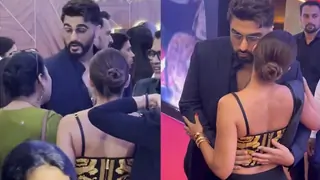 Exes Arjun Kapoor and Malaika Arora go from 'ignoring' to 'hugging' at Homebound premiere