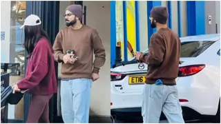 Anushka Sharma and Virat Kohli step out for an outing with their son Akaay; fans gushed over their cute pics
