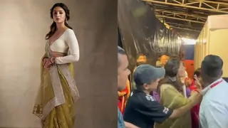 Alia Bhatt handles unexpected fan grab with patience while attending Durga Puja pandal