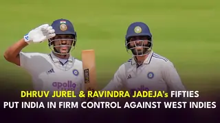 IND vs WI Updates: Dhruv Jurel and Ravindra Jadeja slam fifties; India in full control