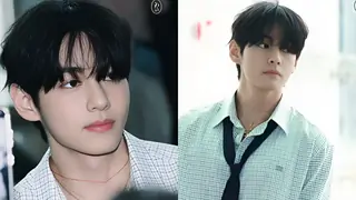 BTS's Kim Taehyung a 'blushing mess' when asked about red string around his neck at airport