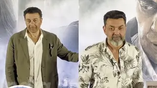Bobby and Sunny Deol wipe away tears at special screening of Dharmendra’s final film Ikkis