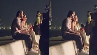 Janhvi Kapoor and Lakshya spotted filming at Marine Drive for Dharma’s Lag Jaa Gale