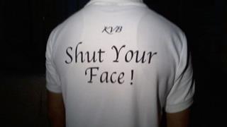 "Shut Your Face": Karanvir Bohra.