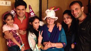 When Rishina surprisingly got a chance to celebrate her Mom's birthday on the set!