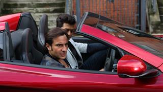 Saif charmed by McLaren on the sets of Humshakals!!