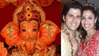 Liza and Ronnie Dsouza welcome Deva Shri Ganesha on Badi Door Se...!