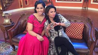 Saina Nehwal on the sets of Comedy Nights with Kapil!!