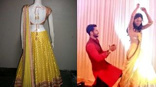 Mira Rajput flaunts Anita Dongre's lehenga for sangeet