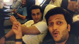 Riteish, Pulkit in Delhi to promote 'Bangistan'