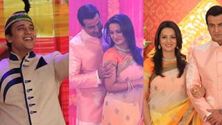 Ronit Roy and Pallavi Kulkarni have a blast shooting the Sangeet sequence