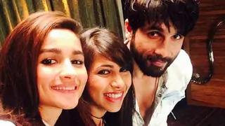 Shahid Kapoor and Alia Bhatt on the sets of Kaisi Yeh Yaariaan!