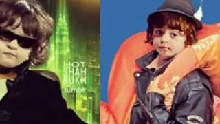 AbRam visits SRK on 'Dilwale' set