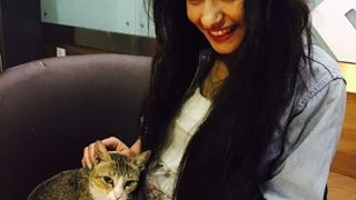 Krishna Mukherjee's love for cats