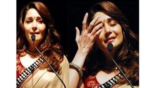 Madhuri Dixit BREAKS DOWN on TV set!