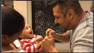 Salman sings Main Hu Hero Tera while baby nephew Ahil dances