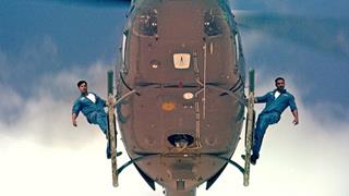 John and Varun had an awesome time shooting the helicopter sequence