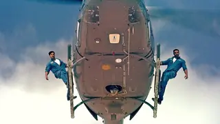 John and Varun had an awesome time shooting the helicopter sequence
