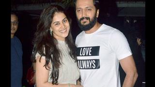 SPOTTED: Genelia -Riteish on a rainy date!