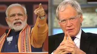 David Letterman shoots the FIRST episode with Indian PM Narendra Modi Thumbnail