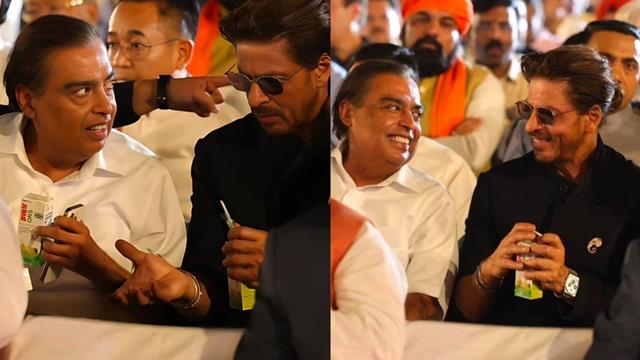Shah Rukh Khan & Mukesh Ambani’s viral ORS moment at PM Modi’s oath-taking ceremony sparks internet frenzy