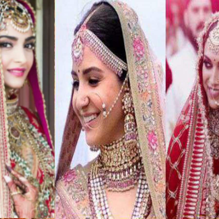 The Actual Deepika Padukone, Anushka Sharma & Priyanka Chopra Sabyasachi Lehenga  Cost | Indian bridal outfits, Indian wedding outfits, Sabyasachi lehenga  cost