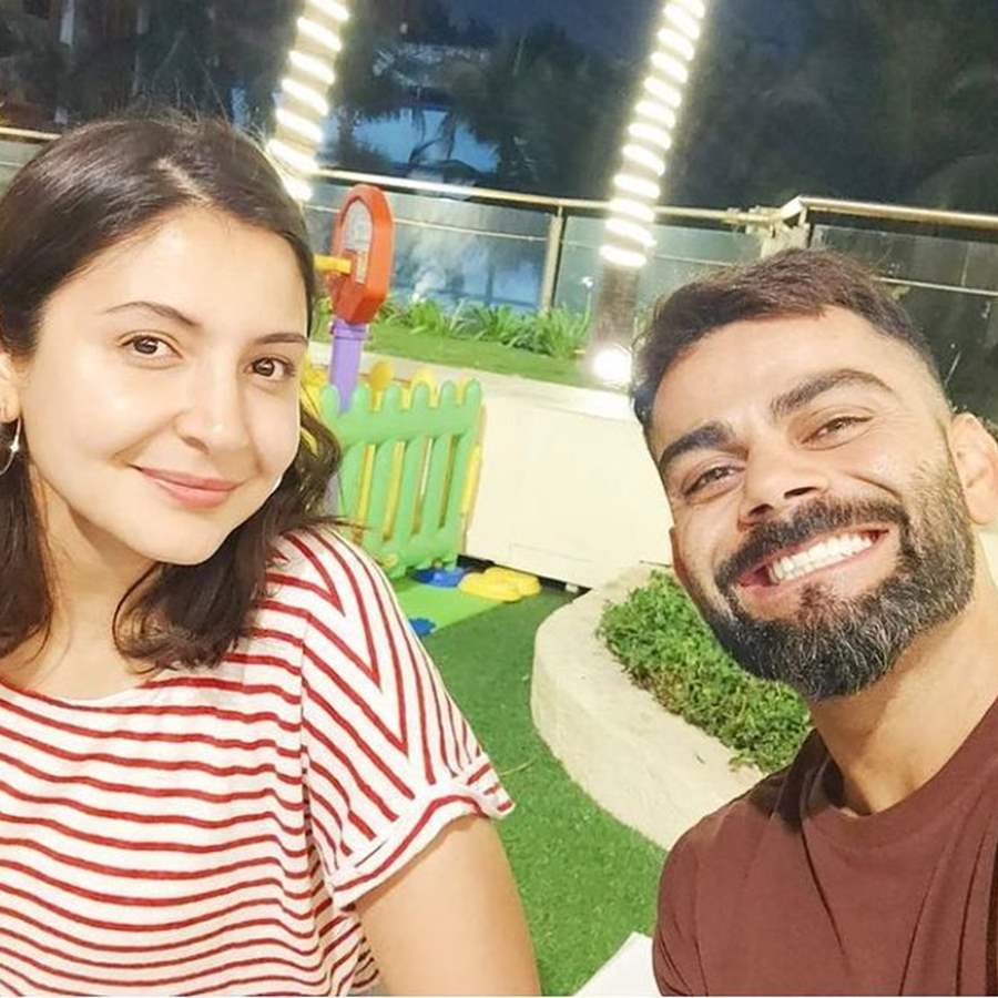 Virat Kohli shares a loved up selfie with Anushka Sharma; don't miss  Vamika's playpen in the ...