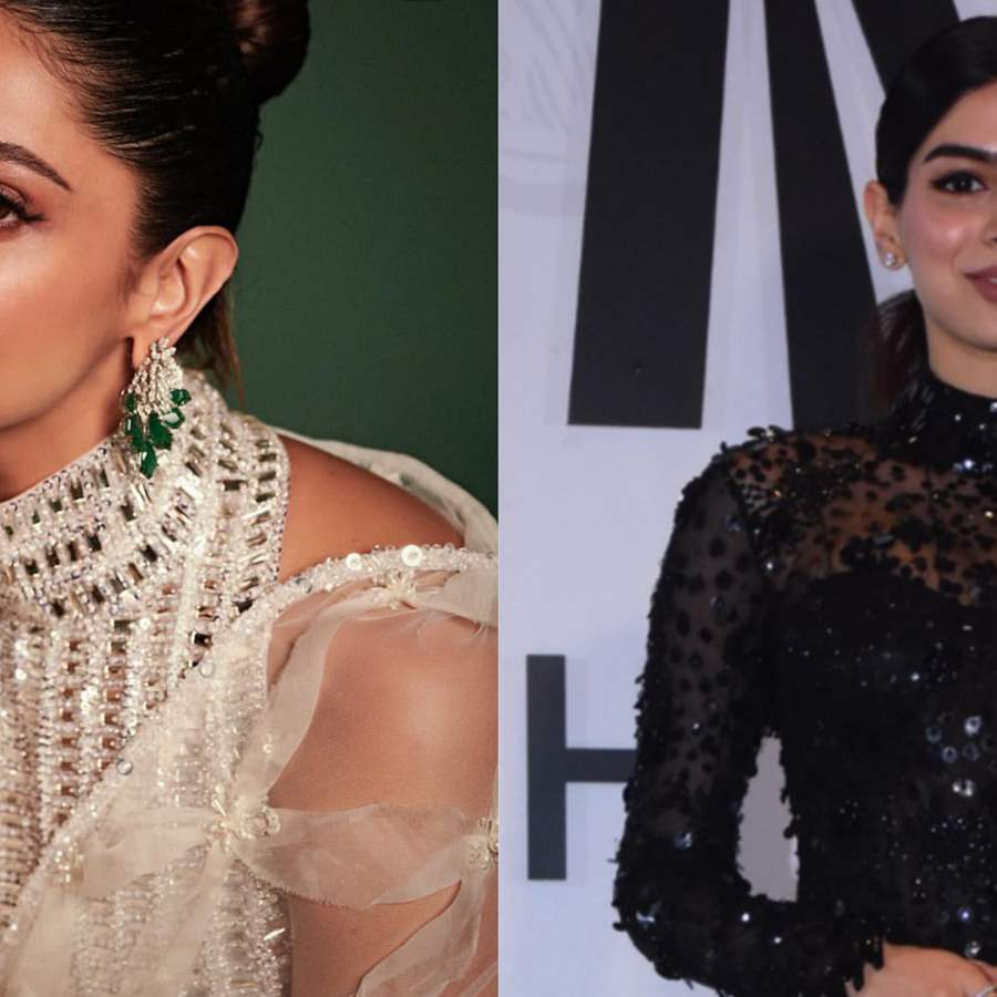 Manish Malhotra - The ethereally beautiful Deepika Padukone graces the ramp  in a pearlescent lehenga adorned with meticulous Chikankari embroidery  whereas, #RanbirKapoor takes the stage in a bold black sherwani flaunting an