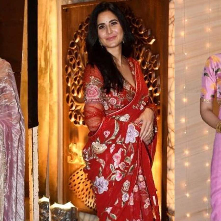 Katrina Kaif is ravishing in Rs 70k red gharara set with husband Vicky  Kaushal at Diwali party - India Today