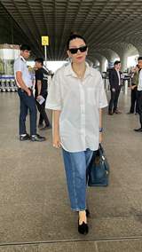 Celebrities snapped at airport 