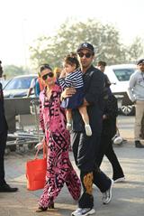 Celebrities spotted at Jamnagar airport