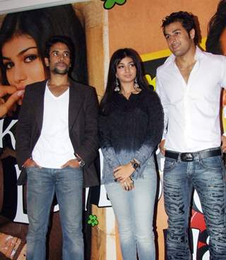 The cast of the movie KYA LOVE STORY HAI at the album release function in Mumbai