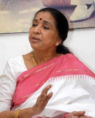 Asha Bhosle at a press conference to announce a music concert 'Aapli Asha Bhosle'