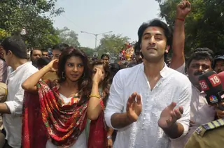 RK's Ganesha visarjan at RK Studio, Chembur in Mumbai Thumbnail