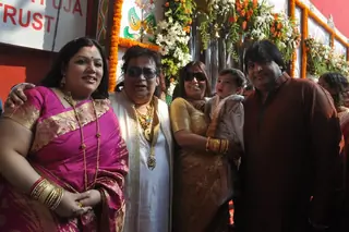 Rani Mukherjee and Bappi Lahiri attend a Durga Puja event Thumbnail