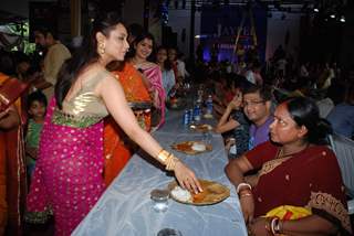 Rani Mukherjee at Durga Pooja at Juhu, in Mumbai