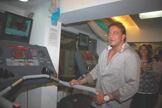 Sanjay Dutt at Healthworks Gym 1st Year Celebrations, in Mumbai