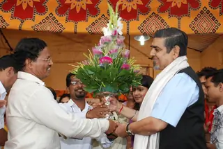 Nagma and Jagdish Tytler at &quot;Cricket Match Organised&quot; by Bablu Aziz at Santacruz Thumbnail