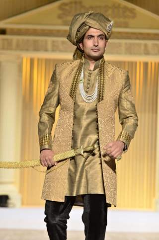 Model at the BD Somani fashion show at Sion