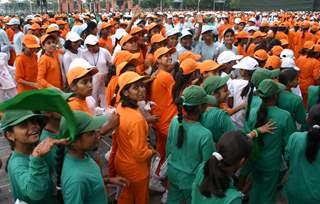 The Independence Day rehearsal at Red Fort in Delhi