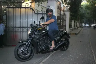 John Abraham on his bike. Thumbnail