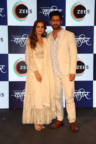 Mohit Raina and Dia Mirza attend a Press Conference for their upcoming web-series Kafir