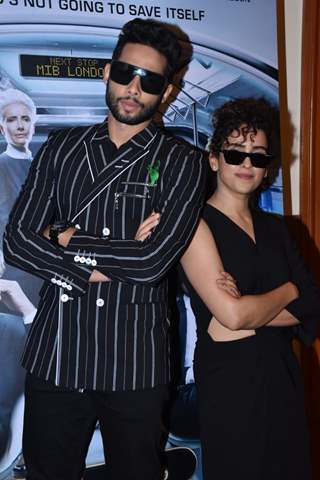 Sanya Malhotra and Siddhant Chaturvedi promote Men In Black International