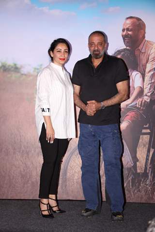 Sanjay Dutt and Manyata Dutt at the trailer launch of Baba! 