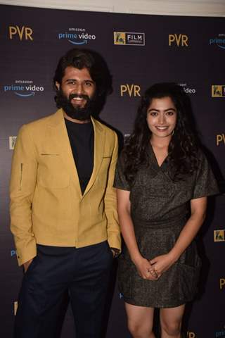 Vijay Deverakonda and Rashmika Mandanna snapped at the promotions of Dear Comrade!