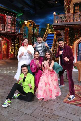 The cast of Marjaavaan on the sets of The Kapil Sharma show!