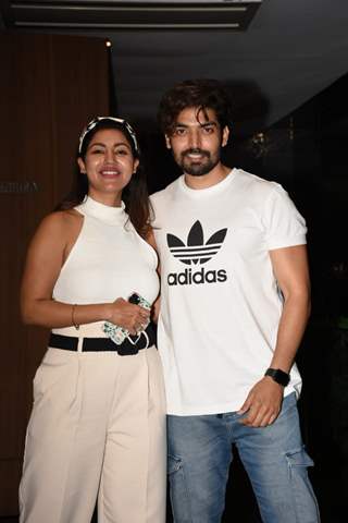 Gurmeet Choudhary and Debina Choudhary at the special screening of 'The Wife'